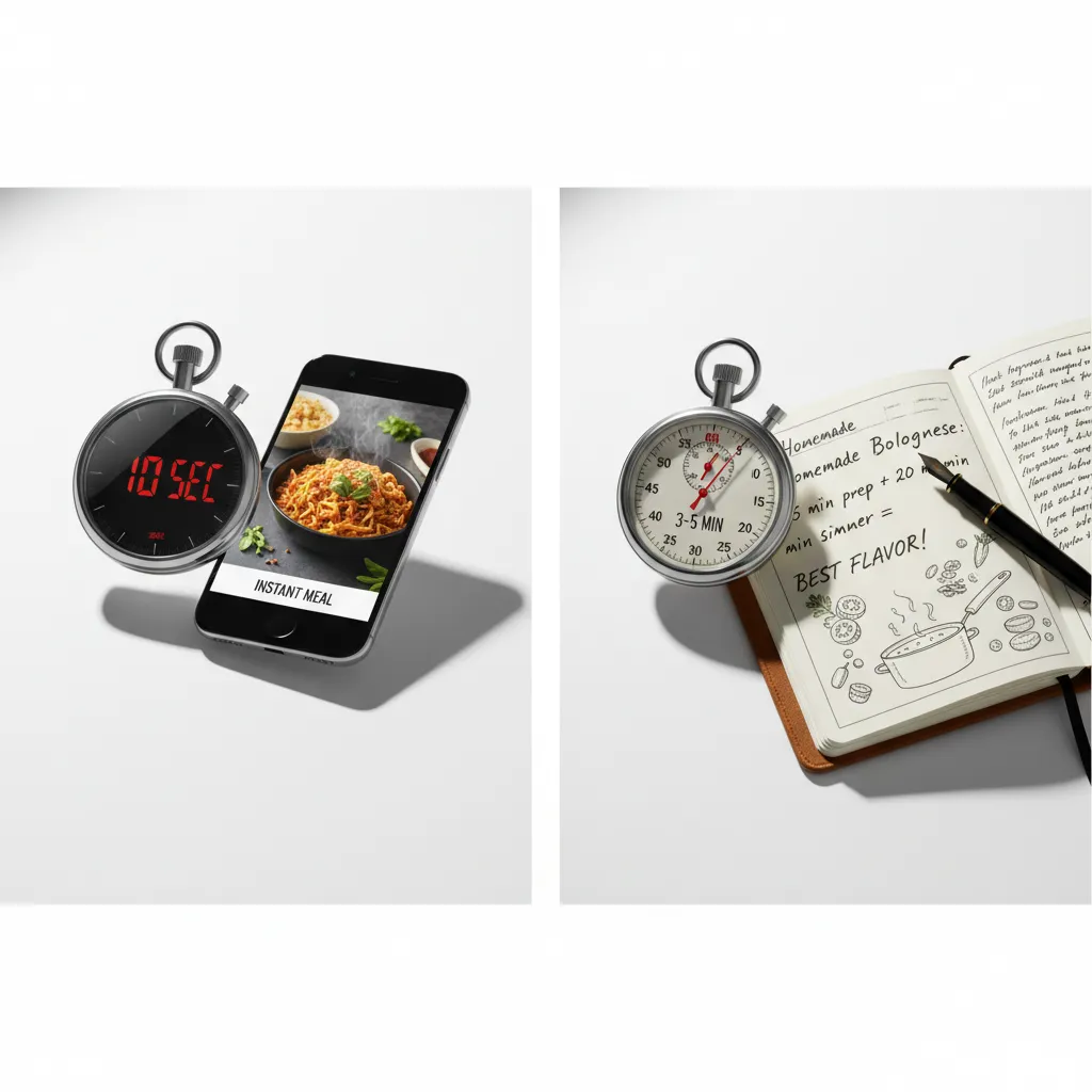 Time comparison between 10-second photo logging and 3-5 minute manual entry