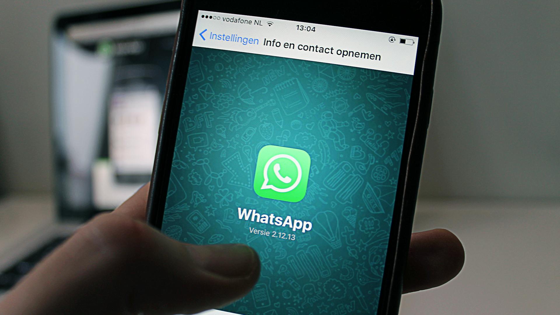 WhatsApp chat interface showing AI-powered calorie tracking with a meal photo and nutritional breakdown on a smartphone